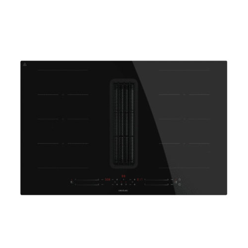 Imagen 2 Placa de inducción Cecotec con campana integrada de 7400W. Incluye sistema TotalFlex, succión de 630m3/h, 15 niveles de potencia y clasificación energética Clase A.
