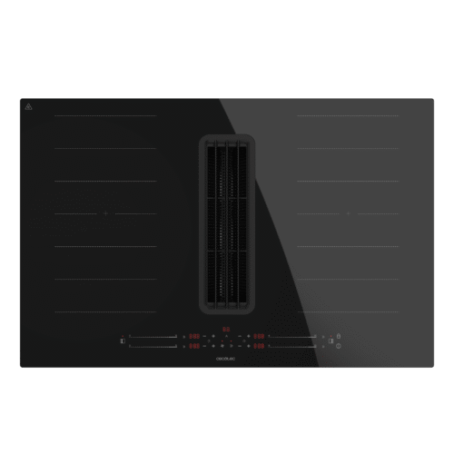 Imagen 2 Placa de inducción Cecotec Bolero Squad IH 4800 FullFlex80 con campana integrada, 7400W, succión de 630 m³/h y 2 zonas FullFlex para una cocina moderna y eficiente.
