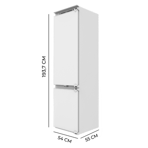 Imagen 2 Frigorífico integrable Cecotec de 267L con tecnología NoFrost e Inverter. Sistema Full LED Wall y cajón Fresh Zone Plus para máxima conservación. Clase E.