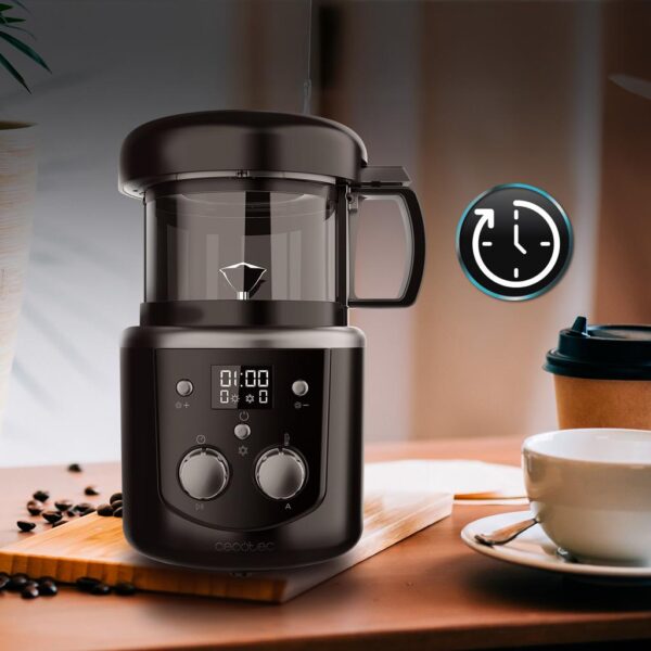 Imagen 7 Tostador de café Roaster Booster de Cecotec con 1400 W, capacidad de hasta 150 g y modos de tueste automático y manual para un aroma personalizado y fresco.
