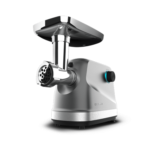 Imagen 2 Picadora de carne de 1360 W con cuerpo de acero inoxidable. Incluye 3 discos de corte y accesorios para embutidos y kibbe. Gran capacidad de procesado.