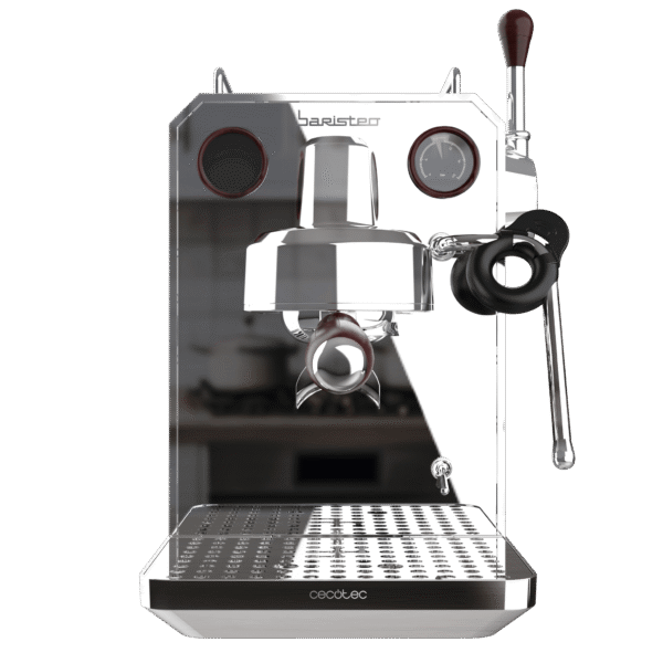 Imagen 2 Cafetera espresso profesional Baristeo Intima de Cecotec con 20 bares de presión, sistema Thermoblock doble y manómetro para un café perfecto en casa.