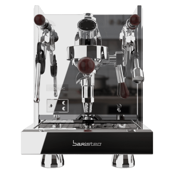 Imagen 2 Cafetera espresso Baristeo Iconic de Cecotec con 1630 W, 20 bares y manómetro PressurePro. Prepara cafés profesionales con la mejor crema y aroma en casa.