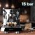 Imagen 4 Cafetera espresso Baristeo Iconic de Cecotec con 1630 W, 20 bares y manómetro PressurePro. Prepara cafés profesionales con la mejor crema y aroma en casa.
