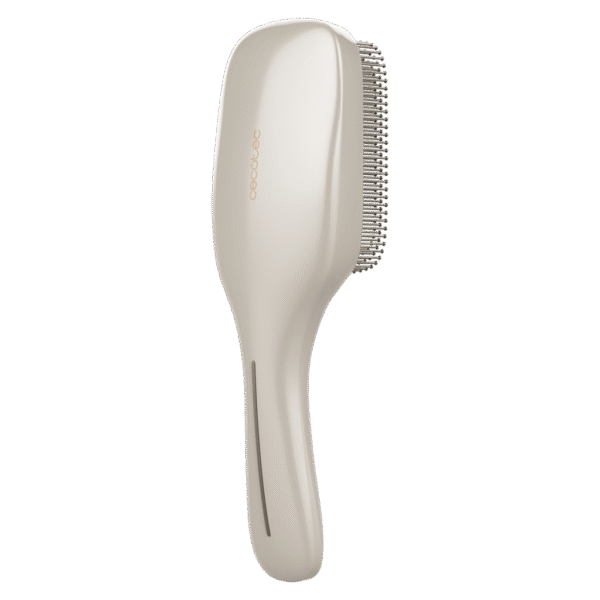 Imagen 2 Cepillo reparador HairCare Revitalize Champagne con 5 tecnologías: vibración, iones, EMS, LLLT y LED para regenerar la cutícula y revitalizar el cabello.