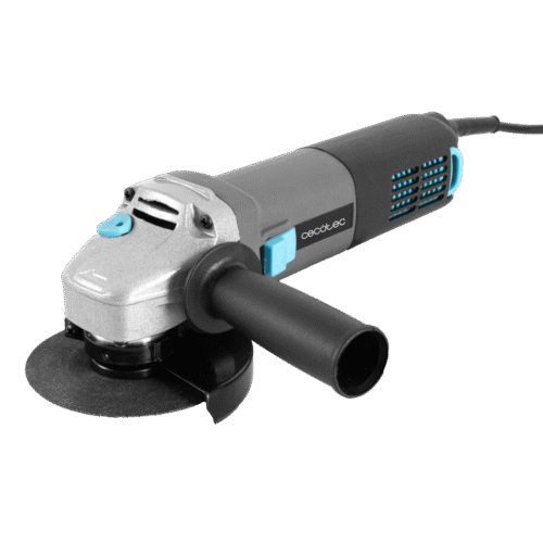 Imagen 2 Amoladora angular Cecotec RadialPower 1000 Filtra de 1000W y 16.000 rpm. Compatible con discos de 125mm. Incluye filtros antipolvo, 8 discos y maletín.