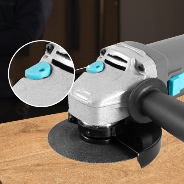 Imagen 6 Amoladora angular Cecotec RadialPower 1000 Filtra de 1000W y 16.000 rpm. Compatible con discos de 125mm. Incluye filtros antipolvo, 8 discos y maletín.