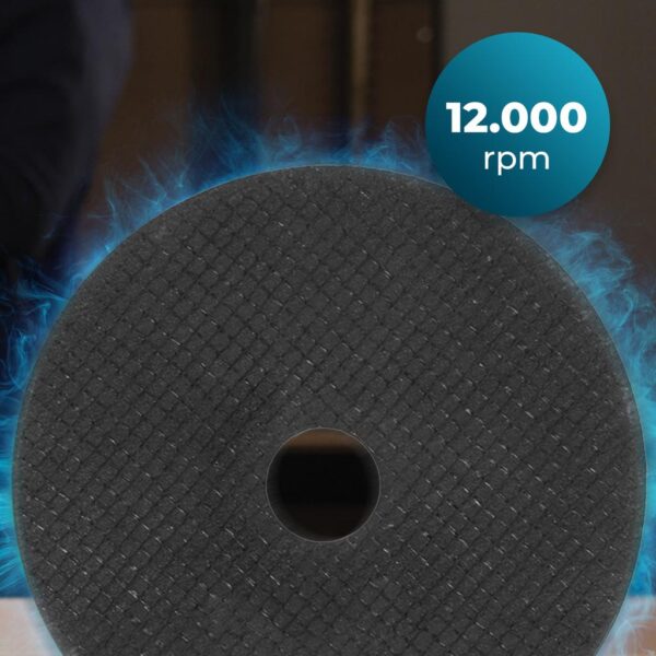 Imagen 7 Amoladora angular a batería RadialPower 2120 Freemove de Cecotec. Motor Brushless 21V, 12000 rpm, compatible con discos de 125mm. Incluye 8 discos y maletín.