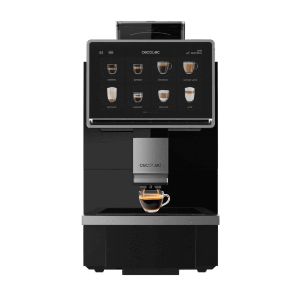 Vista frontal del microondas digital Cecotec Proclean 2500 con panel de control táctil y mando giratorio