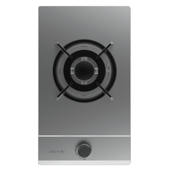 Imagen 3 Placa de gas de acero inoxidable con 2 quemadores, sistema de seguridad FlameOut y encendido integrado. Potencia y eficiencia en un diseño compacto y duradero.