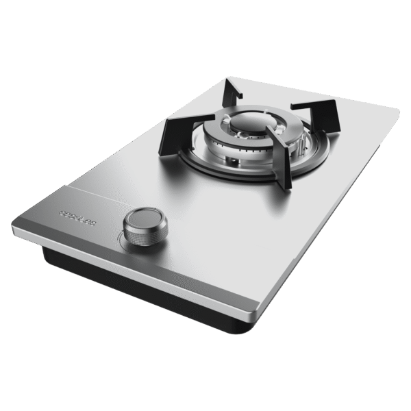 Imagen 5 Placa de gas de acero inoxidable con 2 quemadores, sistema de seguridad FlameOut y encendido integrado. Potencia y eficiencia en un diseño compacto y duradero.
