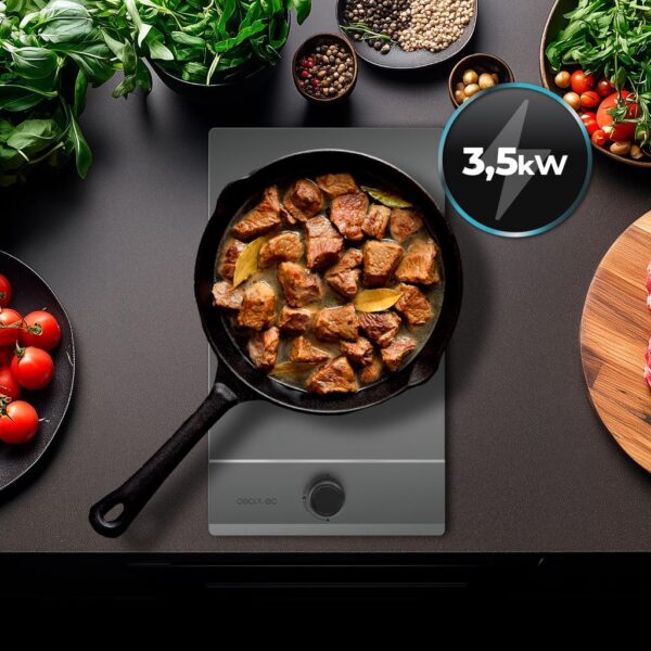 Imagen 8 Placa de gas de acero inoxidable con 2 quemadores, sistema de seguridad FlameOut y encendido integrado. Potencia y eficiencia en un diseño compacto y duradero.