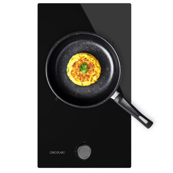 A01_EU01_100180 Placa de gas Bolero Squad G 1200S Inox de dos fuegos en acero inoxidable con mandos laterales