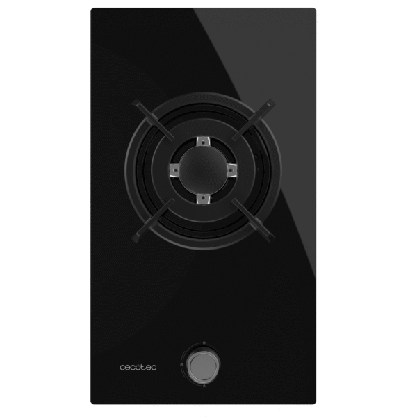 A01_EU01_100180-Imagen-3 Imagen 3 Placa de gas de cristal negro con un potente quemador Wok, encendido automático y sistema de seguridad FlameControl para una cocina eficiente y segura.