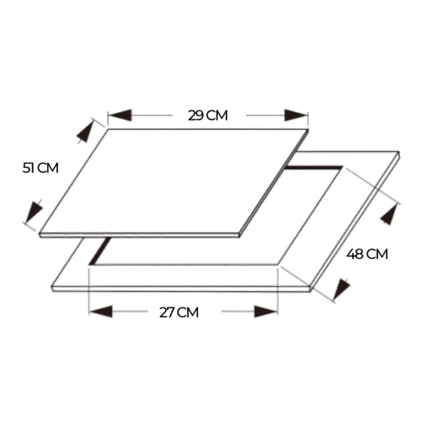 A01_EU01_100180-Imagen-6 Imagen 6 Placa de gas de cristal negro con un potente quemador Wok, encendido automático y sistema de seguridad FlameControl para una cocina eficiente y segura.
