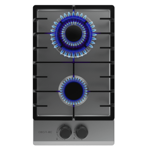 Imagen 2 Placa de gas Bolero Squad G 2200F Inox de 2 fuegos con sistema FFD, mandos integrados y acabado en acero inoxidable. Eficiencia y máxima seguridad en tu cocina.