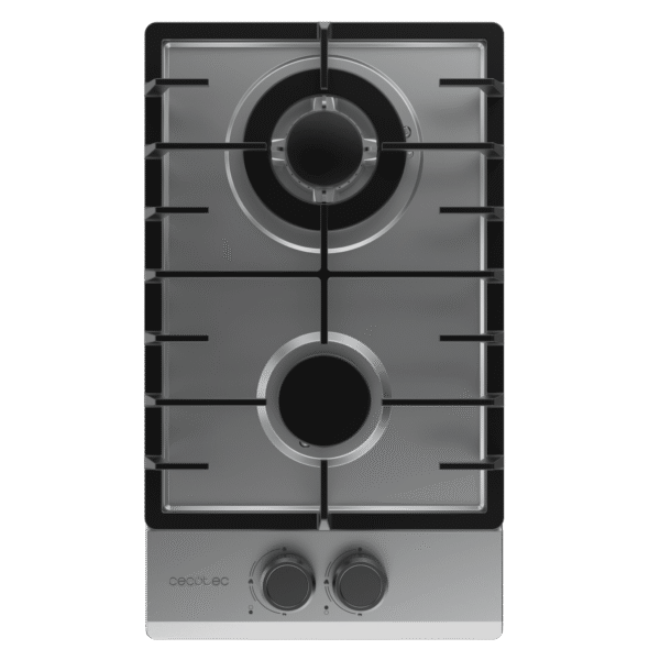 Imagen 3 Placa de gas Bolero Squad G 2200F Inox de 2 fuegos con sistema FFD, mandos integrados y acabado en acero inoxidable. Eficiencia y máxima seguridad en tu cocina.