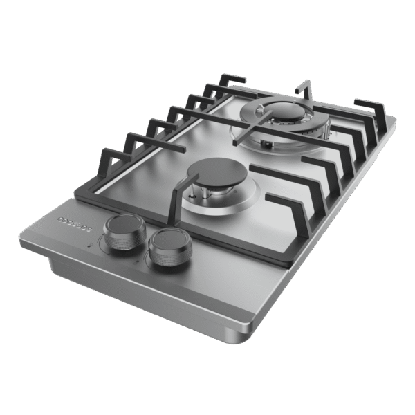 Imagen 5 Placa de gas Bolero Squad G 2200F Inox de 2 fuegos con sistema FFD, mandos integrados y acabado en acero inoxidable. Eficiencia y máxima seguridad en tu cocina.