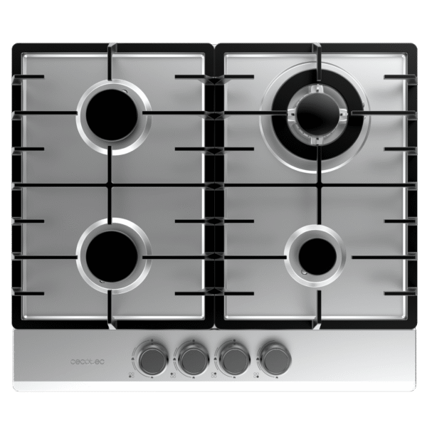 A01_EU01_100193-Imagen-3 Imagen 3 Placa de gas Bolero Squad G 4200F Inox con 4 fuegos, parrillas de hierro fundido y seguridad FlameOut. Potencia y diseño profesional para tu cocina.