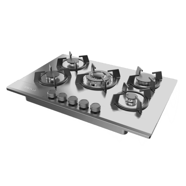 A01_EU01_100196-Imagen-5 Imagen 5 Placa de gas Bolero Squad G 5200S Inox con 5 quemadores, superficie de acero inoxidable, parrillas de hierro fundido y sistema de seguridad FlameFail.