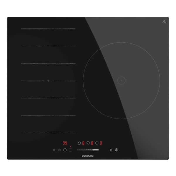 Imagen 2 Placa de inducción Bolero Squad I 3001 Fullflex de 6600 W. Cuenta con zona flexible, 9 niveles de potencia, control Touch Slider y función Booster rápida.