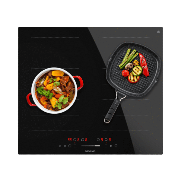 Placa de gas de acero inoxidable Bolero Squad G 5200S Inox con cinco quemadores y parrillas de hierro fundido