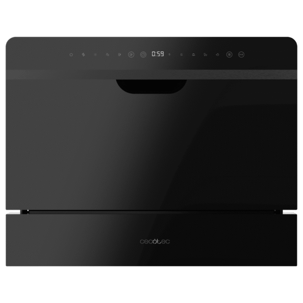 A01_EU01_100467-Imagen-2 Imagen 2 Lavavajillas semi-integrable Bolero Aguazero 2500 S-BI Black Glass de 6 cubiertos. Eficiencia energética D, 5 programas de lavado y elegante acabado en cristal negro.