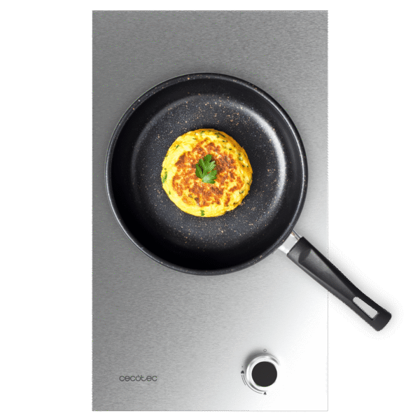 Placa de gas Bolero Squad G 1200S Inox de dos fuegos en acero inoxidable con mandos laterales