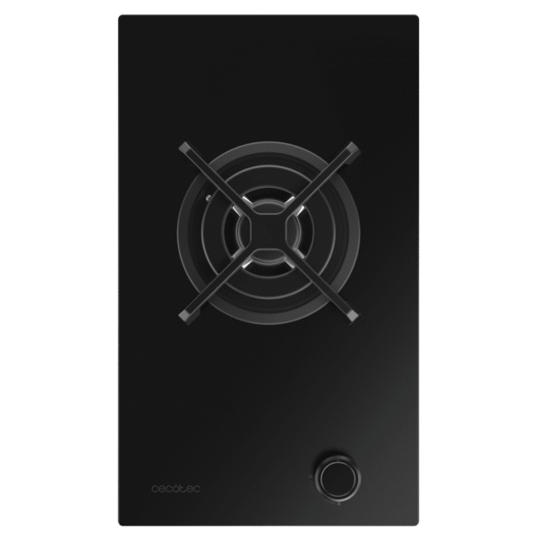 Imagen 3 Placa de gas Bolero Squad G 1400S Nano Glass de Cecotec con 4 fuegos, superficie de cristal templado, mandos integrados y sistema de seguridad FlameFail.