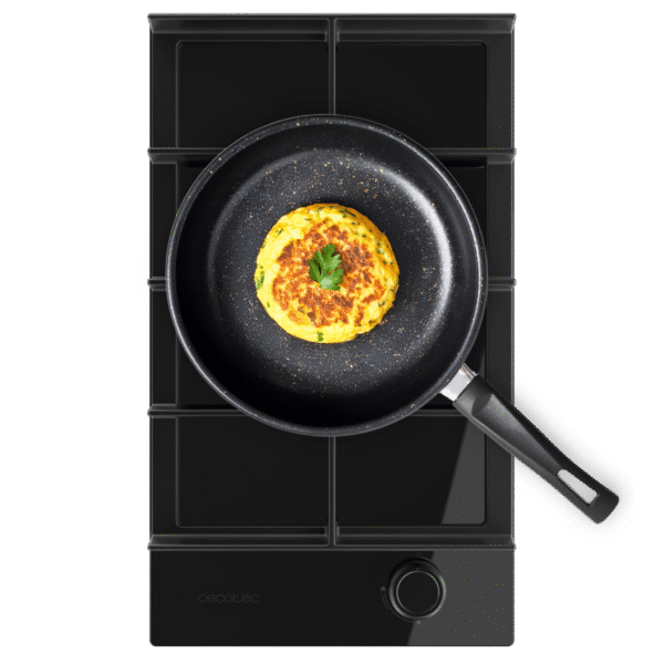 Placa de gas Bolero Squad G 1200S Inox de dos fuegos en acero inoxidable con mandos laterales