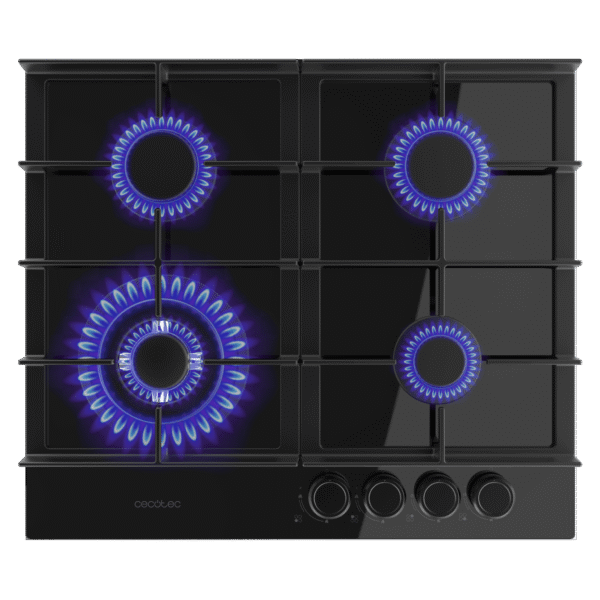 A01_EU01_100493-Imagen-2 Imagen 2 Placa de gas Bolero Squad G 4400F Glass Black con 4 fuegos, superficie de cristal templado, autoencendido y sistema de seguridad FFD para una cocina eficiente.