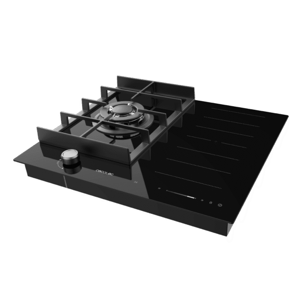 A01_EU01_100498-Imagen-5 Imagen 5 Placa mixta Cecotec con inducción FullFlex y quemadores de gas Sabaf. Versatilidad, precisión y seguridad para tu cocina con un diseño elegante y funcional.