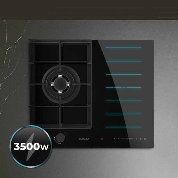 A01_EU01_100498-Imagen-8 Imagen 8 Placa mixta Cecotec con inducción FullFlex y quemadores de gas Sabaf. Versatilidad, precisión y seguridad para tu cocina con un diseño elegante y funcional.
