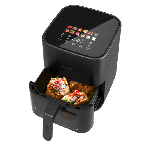 Imagen 2 Freidora de aire Cecofry&Grill Duoheat 4000 de 4 L y 1900 W. Tecnología de doble resistencia para un dorado perfecto y función grill en un diseño compacto.