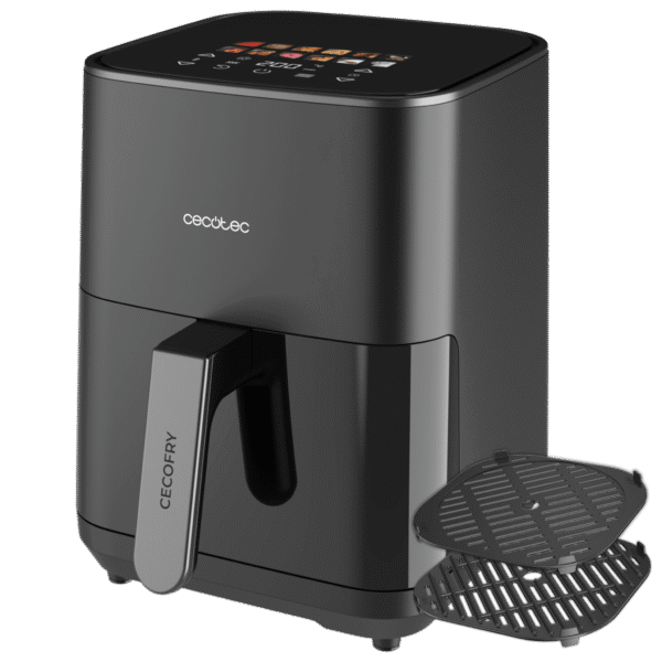 Imagen 4 Freidora de aire Cecofry&Grill Duoheat 4000 de 4 L y 1900 W. Tecnología de doble resistencia para un dorado perfecto y función grill en un diseño compacto.