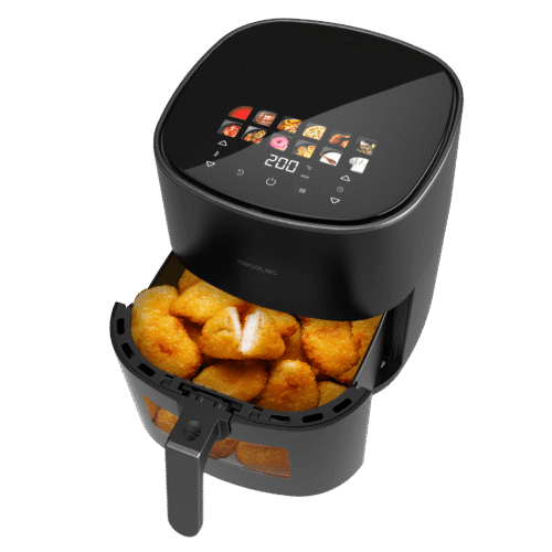 Imagen 2 Freidora de aire Cecofry&Grill Duoheat 6500 de 6,5 L y 2200 W. Tecnología de doble resistencia para un dorado perfecto y cocina saludable con sabor a parrilla.