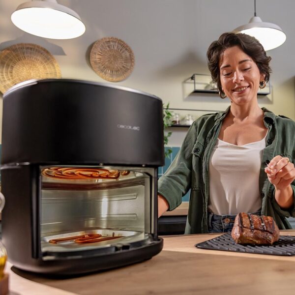 Imagen 8 Freidora de aire Cecofry&Grill Duoheat 6500 de 6,5 L y 2200 W. Tecnología de doble resistencia para un dorado perfecto y cocina saludable con sabor a parrilla.