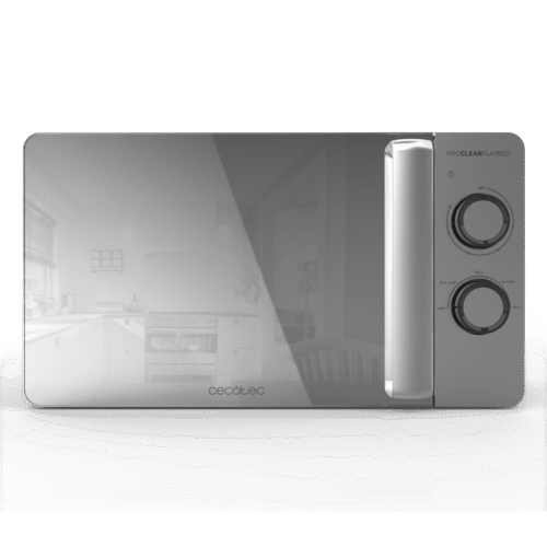 Imagen 2 Microondas Proclean 3060 Flatbed Mirror de 20 litros y 700 W. Tecnología sin plato para máximo espacio interior y elegante diseño con acabado de espejo.
