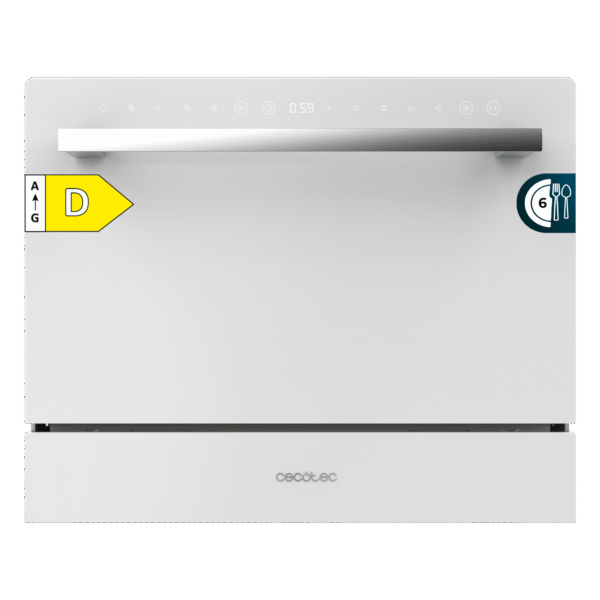 Lavavajillas Bolero Aguazero 6110 Inox de 60 cm con panel táctil y acabado en acero inoxidable