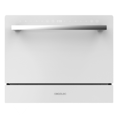 Imagen 2 Lavavajillas compacto Bolero Aguazero 2400 White Glass de 6 servicios. Eficiencia energética clase D, panel Touch Control y acabado premium en cristal blanco.