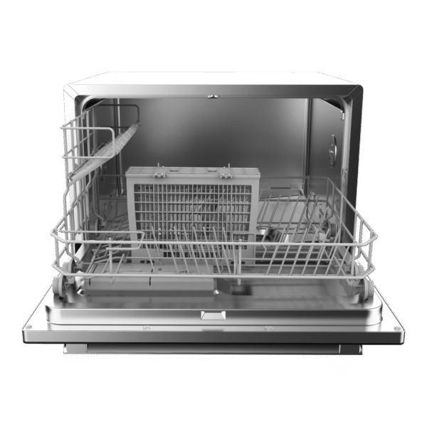 Imagen 3 Lavavajillas compacto Bolero Aguazero 2400 White Glass de 6 servicios. Eficiencia energética clase D, panel Touch Control y acabado premium en cristal blanco.