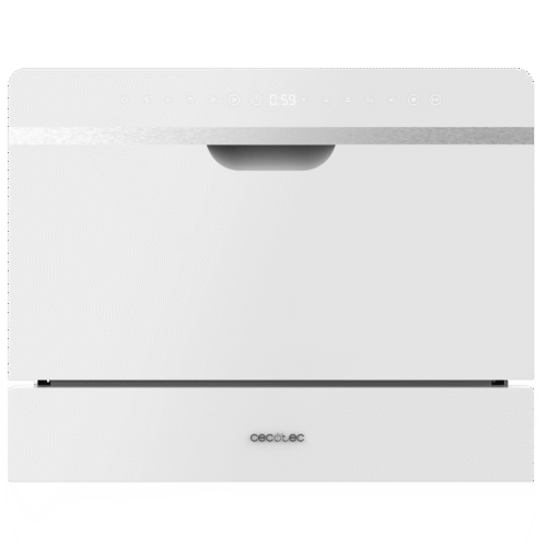 Imagen 2 Lavavajillas semi-integrable Bolero Aguazero 2500 S-BI White Glass de 6 servicios. Eficiencia clase D, 5 programas y panel Touch Control para un lavado eficiente.