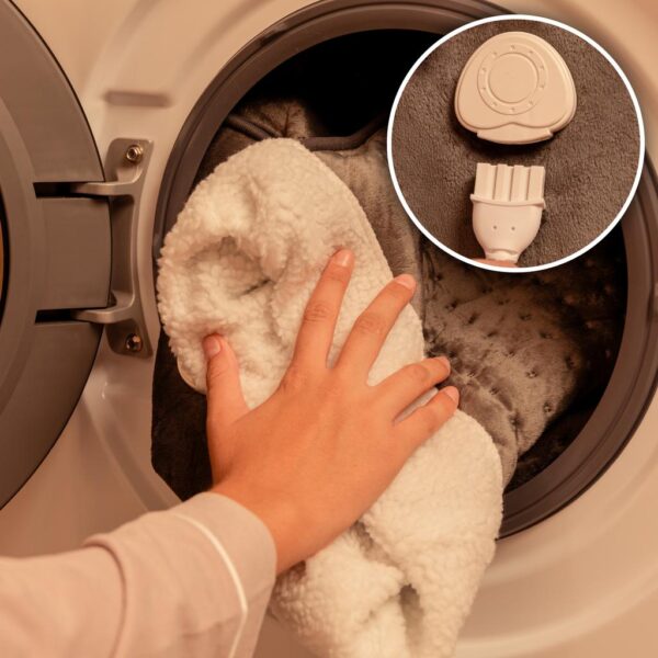 Imagen 6 Manta eléctrica térmica HeatConfort de 200x180 cm en color coral. Cuenta con 9 niveles de temperatura ajustables y sistema de apagado automático seguro.