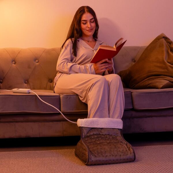 Imagen 7 Manta eléctrica térmica HeatConfort de 200x180 cm en color coral. Cuenta con 9 niveles de temperatura ajustables y sistema de apagado automático seguro.