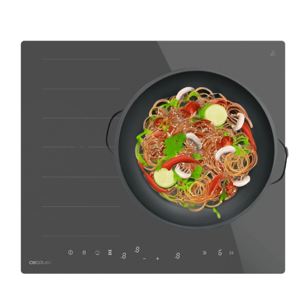 Placa de gas de acero inoxidable Bolero Squad G 5200S Inox con cinco quemadores y parrillas de hierro fundido