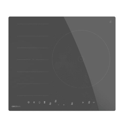 Imagen 2 Placa de inducción Cecotec Bolero Squad I 3600 FullFlex Grey de 7400W. Dispone de zona Flex, zona extra grande, control táctil invisible y elegante acabado gris.