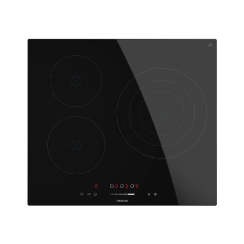 Imagen 2 Placa vitrocerámica Cecotec Bolero Squad V 3100 con 3 zonas de cocción, triple anillo, 5700W de potencia, control táctil y sistemas de seguridad avanzados.