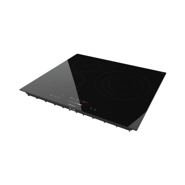 Imagen 4 Placa vitrocerámica Cecotec Bolero Squad V 3100 con 3 zonas de cocción, triple anillo, 5700W de potencia, control táctil y sistemas de seguridad avanzados.
