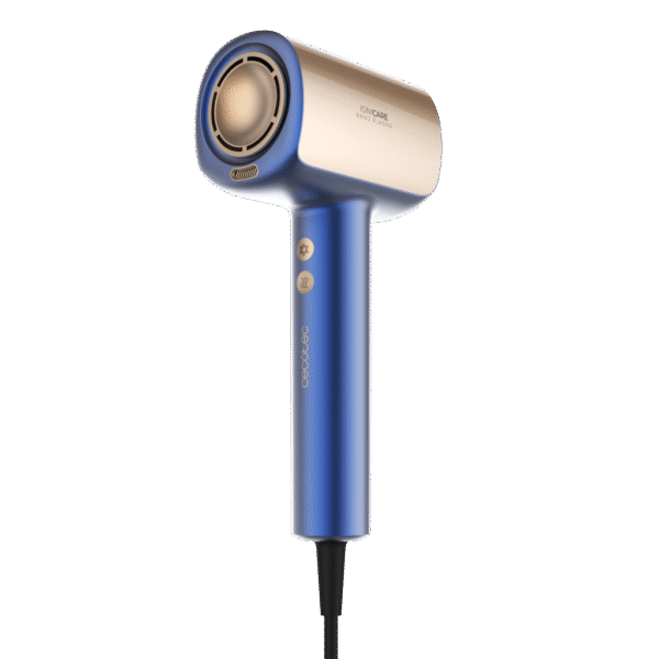 Imagen 2 Secador Cecotec DryGlam Nano Plasma Blue con motor brushless de 110.000 RPM y 1600 W. Tecnología de plasma para un cabello brillante, sin encrespamiento y sano.