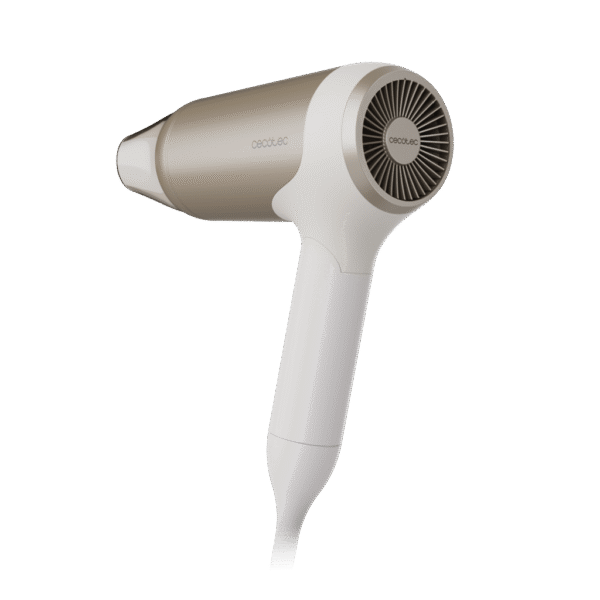 Imagen 4 Secador de pelo plegable Cecotec IoniCare Power&Go Heaven Champagne con tecnología iónica real, motor DC, boquilla, difusor y función de aire frío.